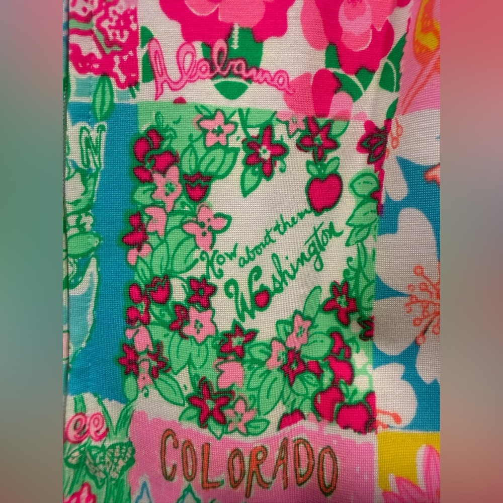 Lilly Pulitzer Multicolor Patchwork State of Mind Romper - Picture 9 of 12